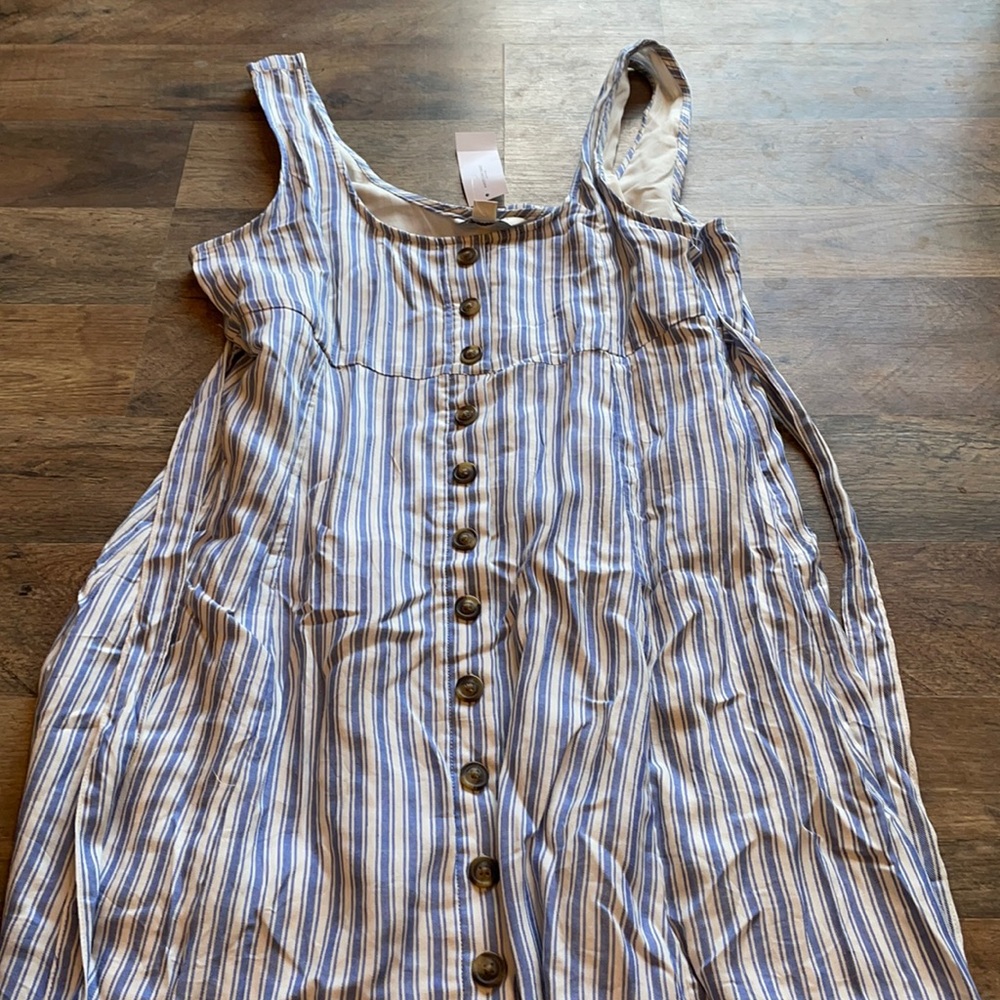 American eagle white and blue dress